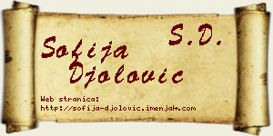 Sofija Đolović vizit kartica